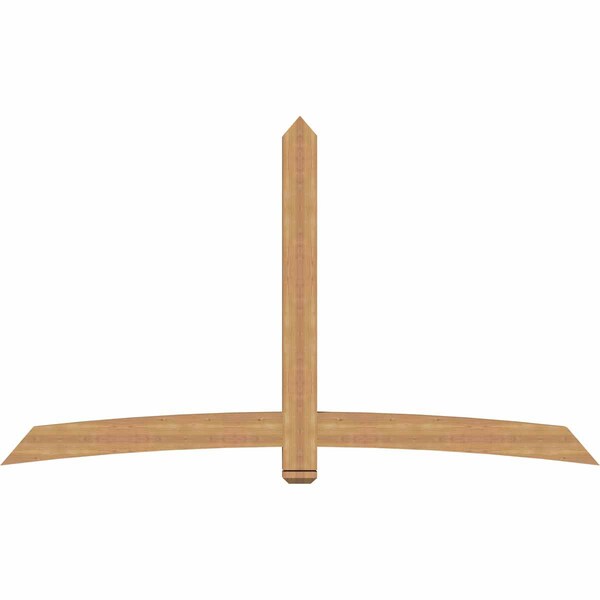 Ekena Millwork Bellingham Timber Gable Bracket, Western Red Cedar, 96"W x 56"H x 3 1/2"D x 5 1/2"F, 14/12 Pitch GBW096X56X0406BEL00SWR - main